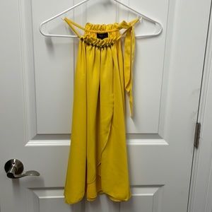 High neck layered tank top